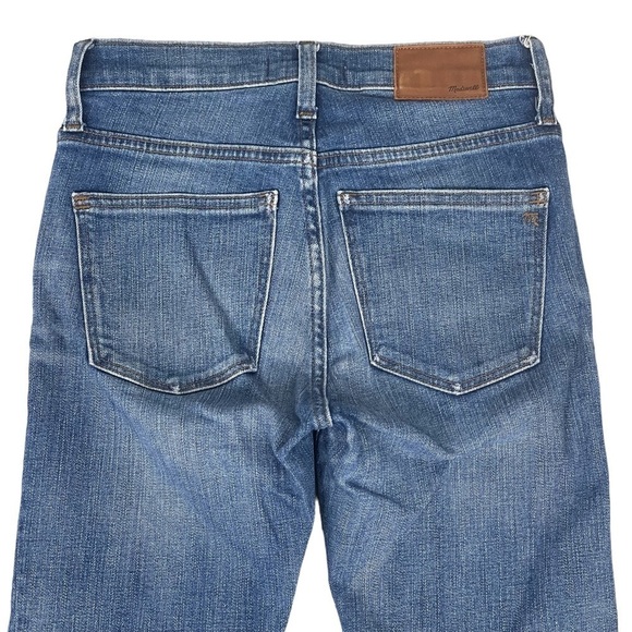 Madewell Jeans Womens 25 9" High Rise Skinny Crop Raw Hem Stretch Denim Casual - Picture 5 of 10